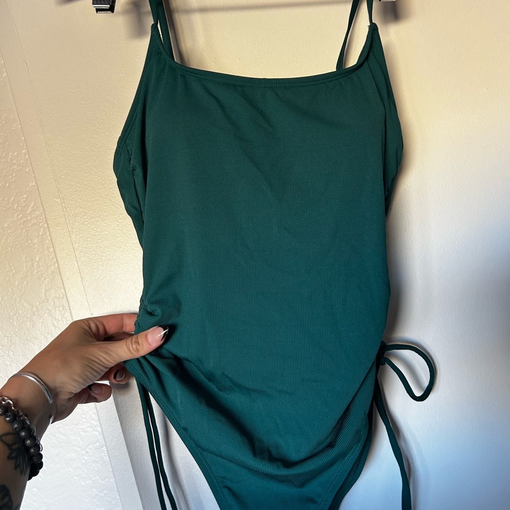 Green One-Piece Swimsuit